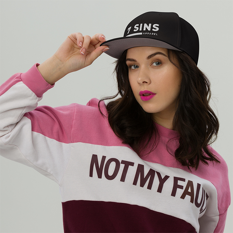 7 Sins Cap Mockup